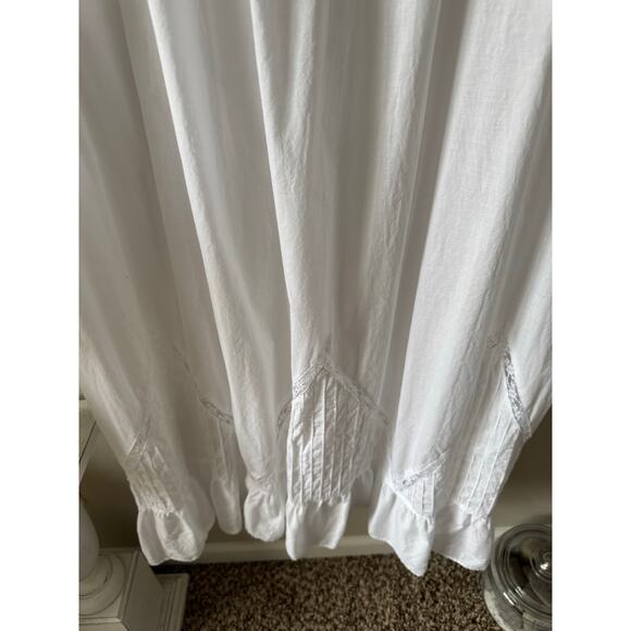 SOLD✨Eileen West Moonlight Sonata Long Cotton Nightgown White Cottagecore 4X - Picture 13 of 14